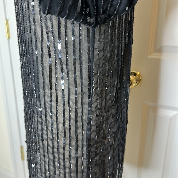 Vintage Black Sequin Lace Top - Picture 8 of 15